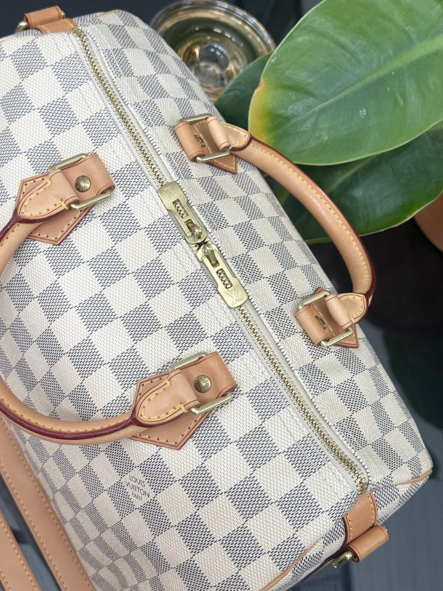 Speedy 30 Bandoulier in Azur with Original Strap, Dustbag and Insert Organizer -🗓️ Year: 2013