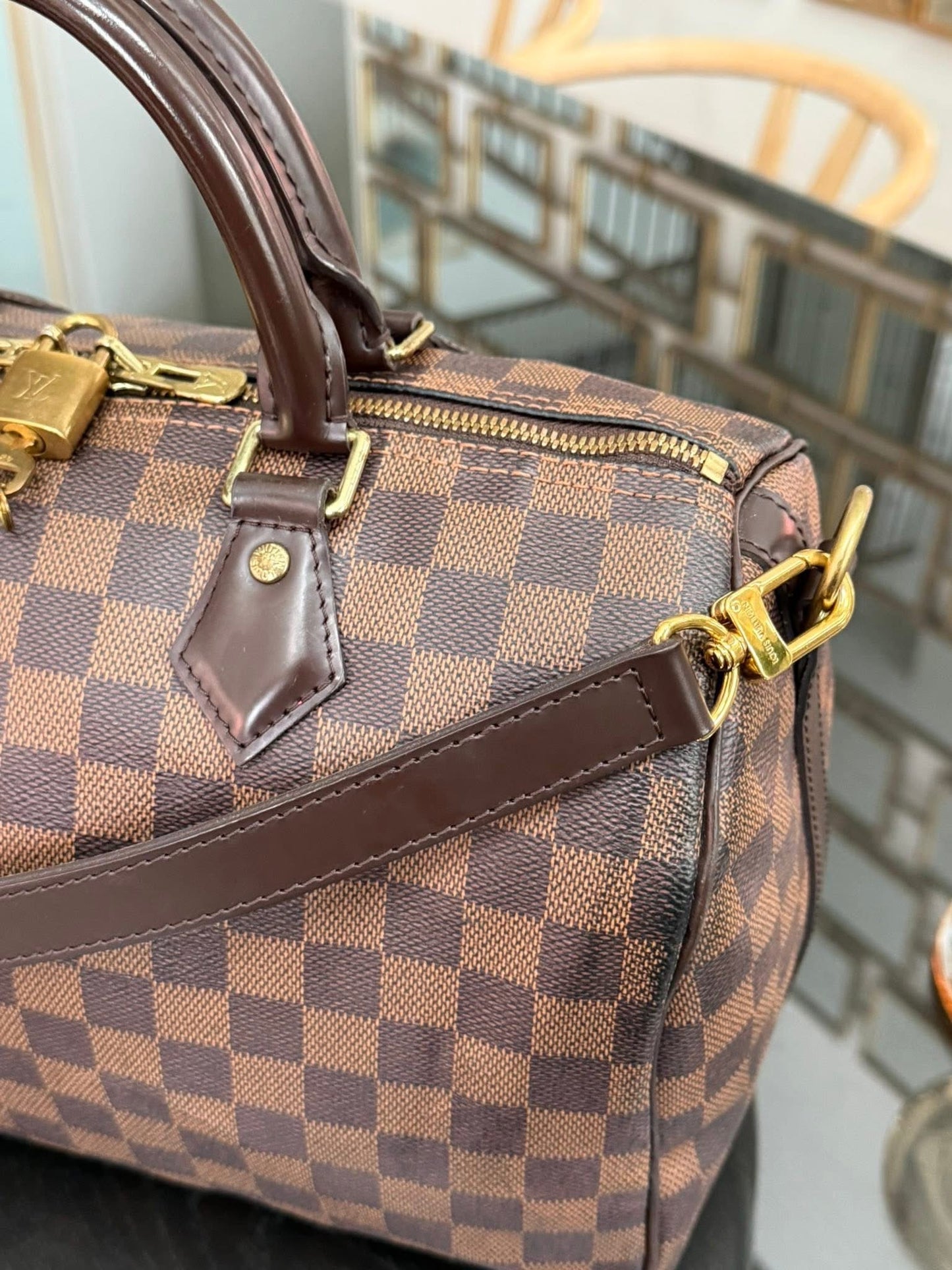 Speedy 30 Bandoulier in DE with 🔐 lock, Key, Original Strap, Insert Organizer and Dustbag -🗓️ Year: 2018