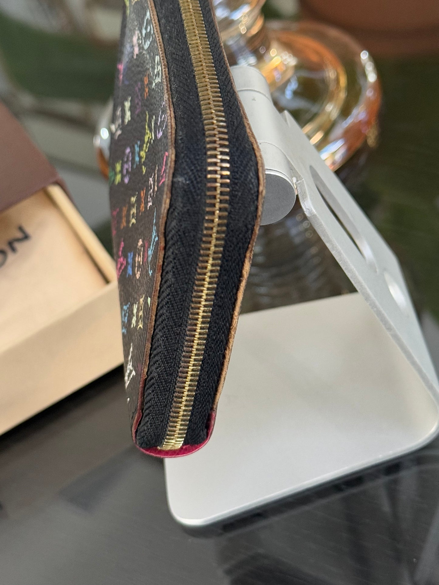 Multicolor Zippy Compact Wallet with Box and Dustbag -Year: 2010