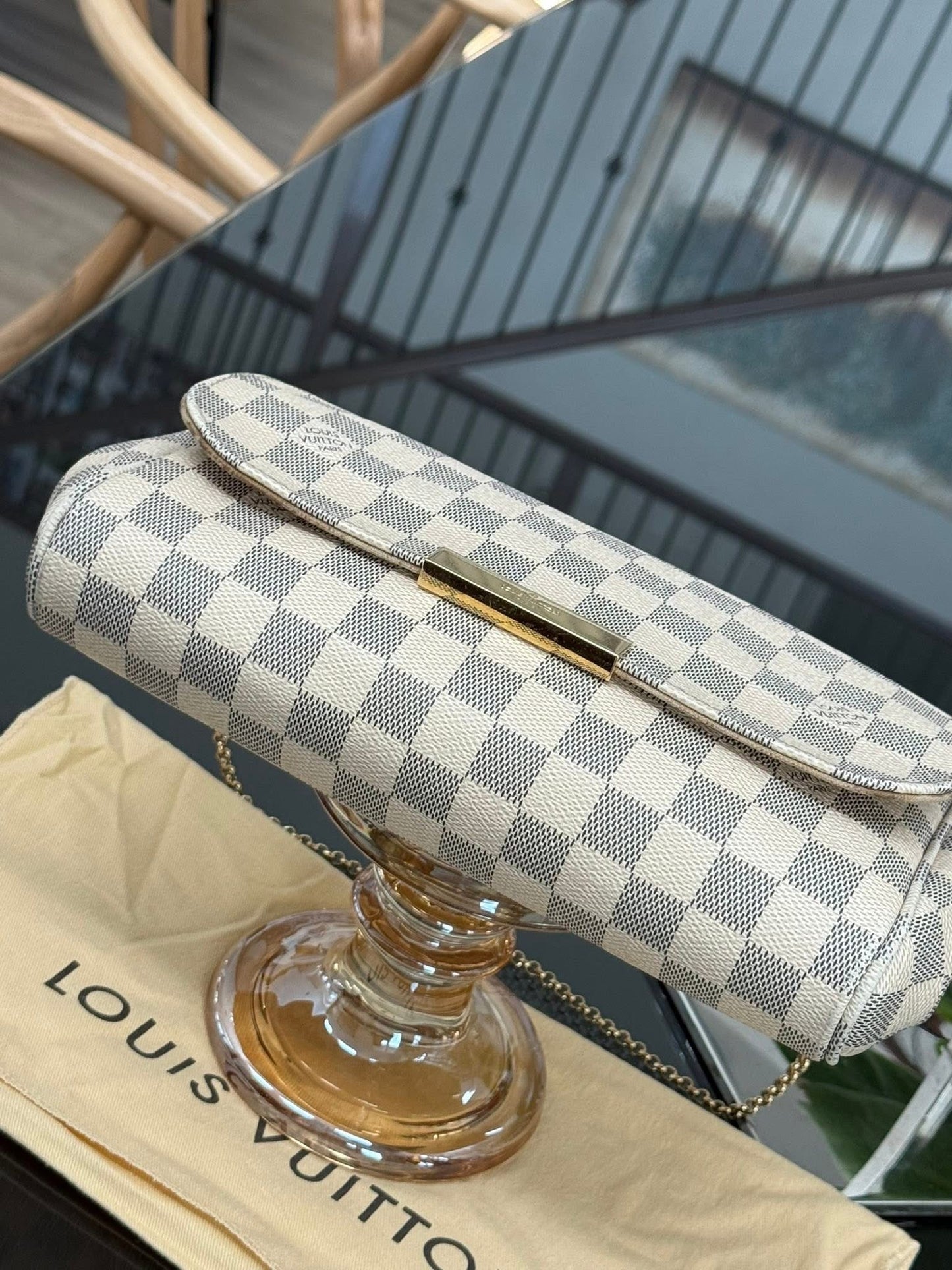 Favorite MM in Azur with Dustbag, Insert Organizer, Box and Paper bag 🗓️ Year: 2014