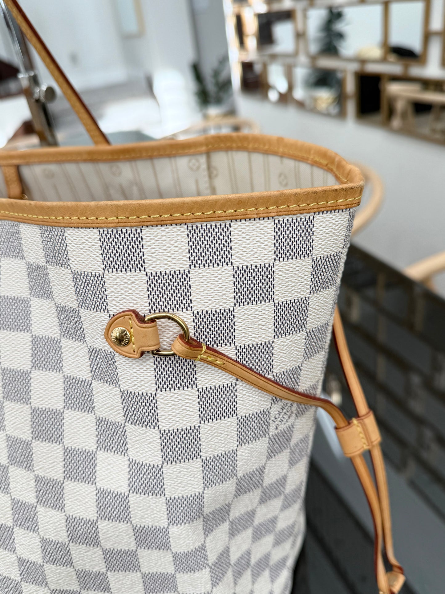 Neverfull GM Azur with Dustbag and Insert Organizer -🗓️ Year: 2012