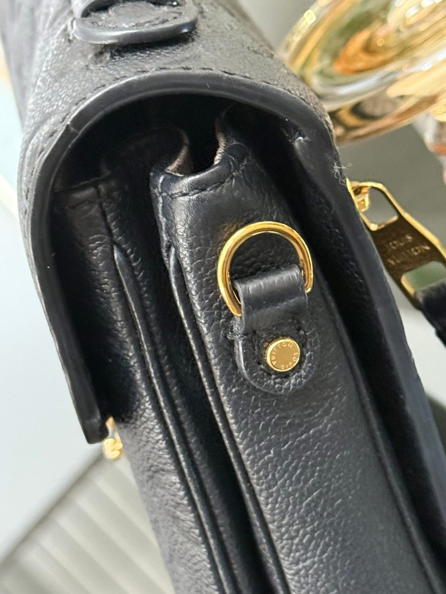 Pochette Metis Emptiente Noir with Box, Dustbag, Insert Organizer, Box and Paper bag -Microchip & Authenticed