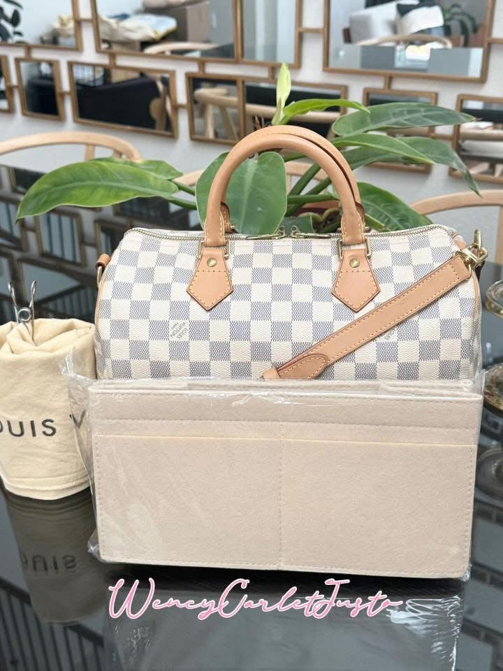 Speedy 30 Bandoulier in Azur with Original Strap, Dustbag and Insert Organizer -🗓️ Year: 2013