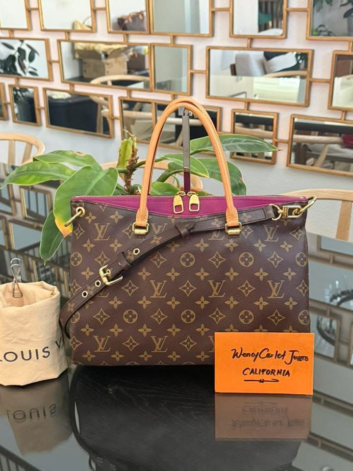 Pallas MM Purple Tote with Original Strap, Dustbag and Insert Organizer 📅 Year 2015