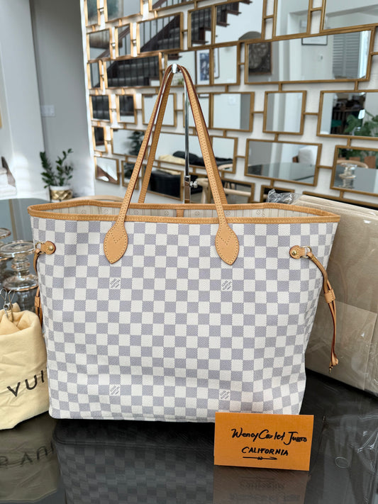 Neverfull GM Azur with Dustbag and Insert Organizer -🗓️ Year: 2012
