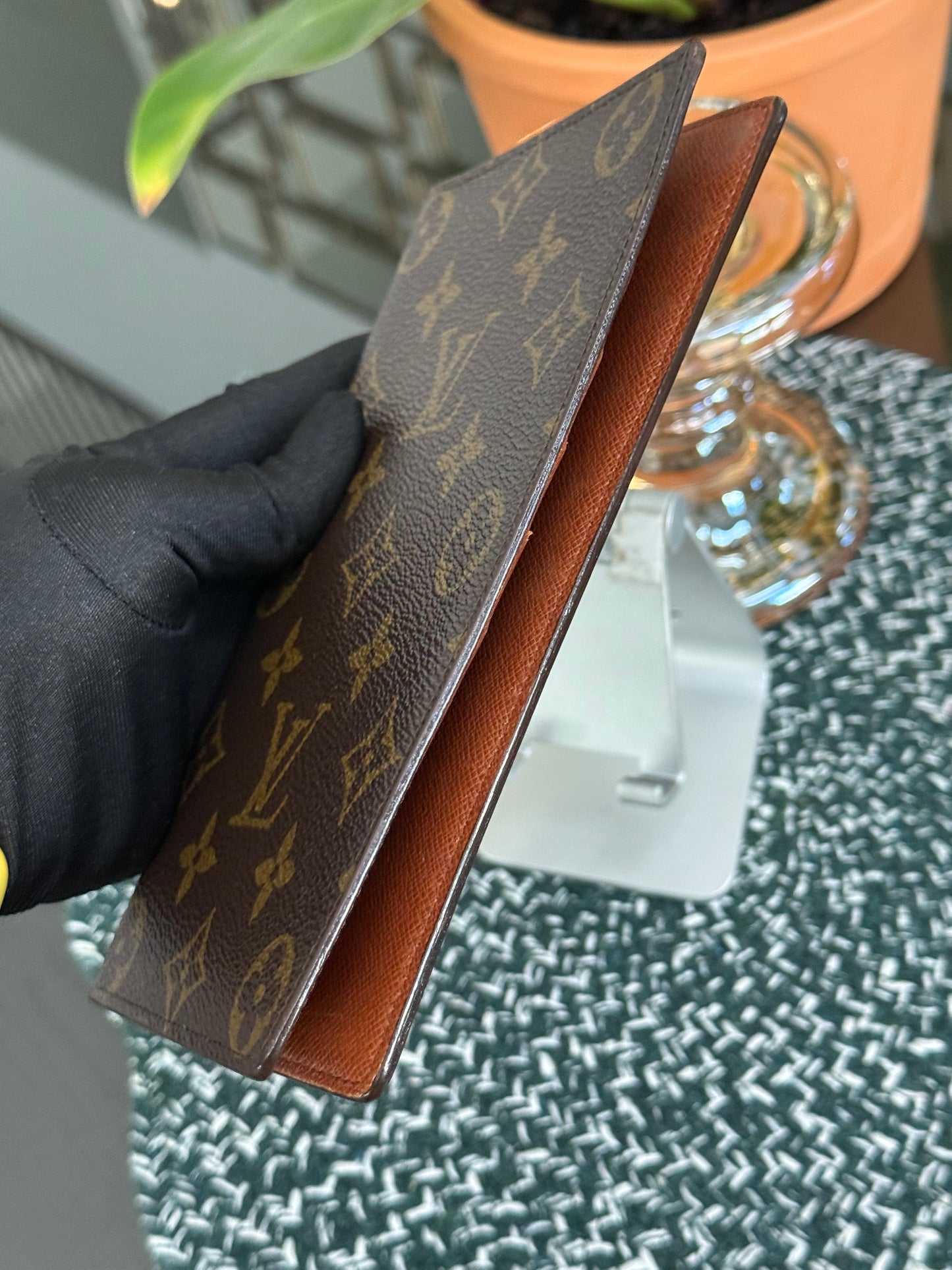 Monogram Checkbook Wallet with 6 Cardholders 🗓️ Year: 1990