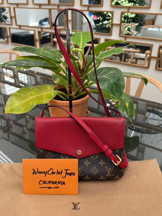 Twice Pochette in Cerise Red with Dustbag -📅 Year: 2015