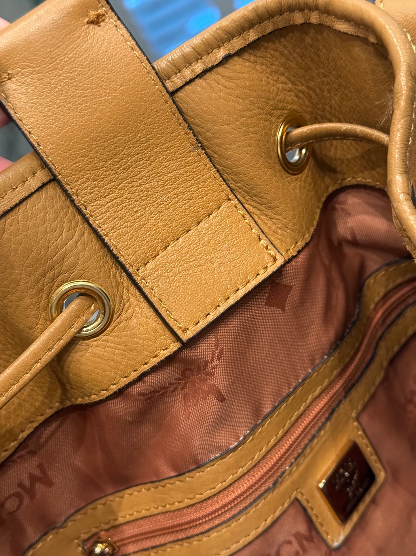 MCM Bucket Bag (No Strap)
