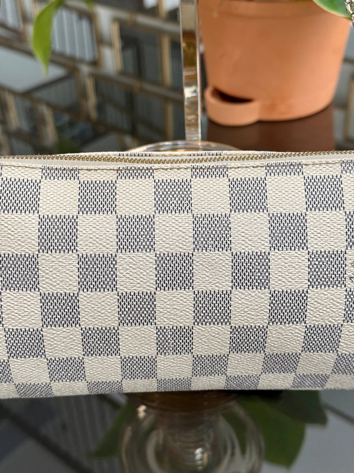 Eva Clutch in Azur with Dustbag , box and Paper bag🗓️ Year: 2011