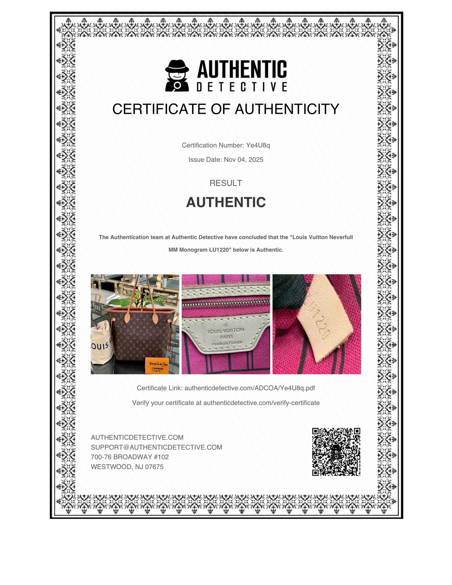 Neverfull MM Monogram in Peony with Dustbag 📅 Year: 2020