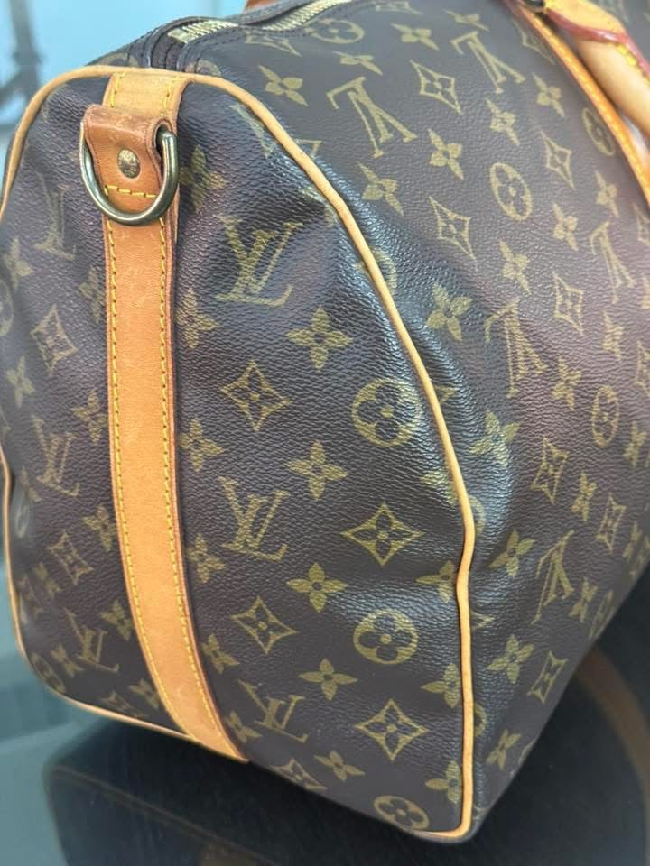 Keepall 45 Bandoulier with Original Strap , Luggage Tag and Poignet 📅 Year: 1989