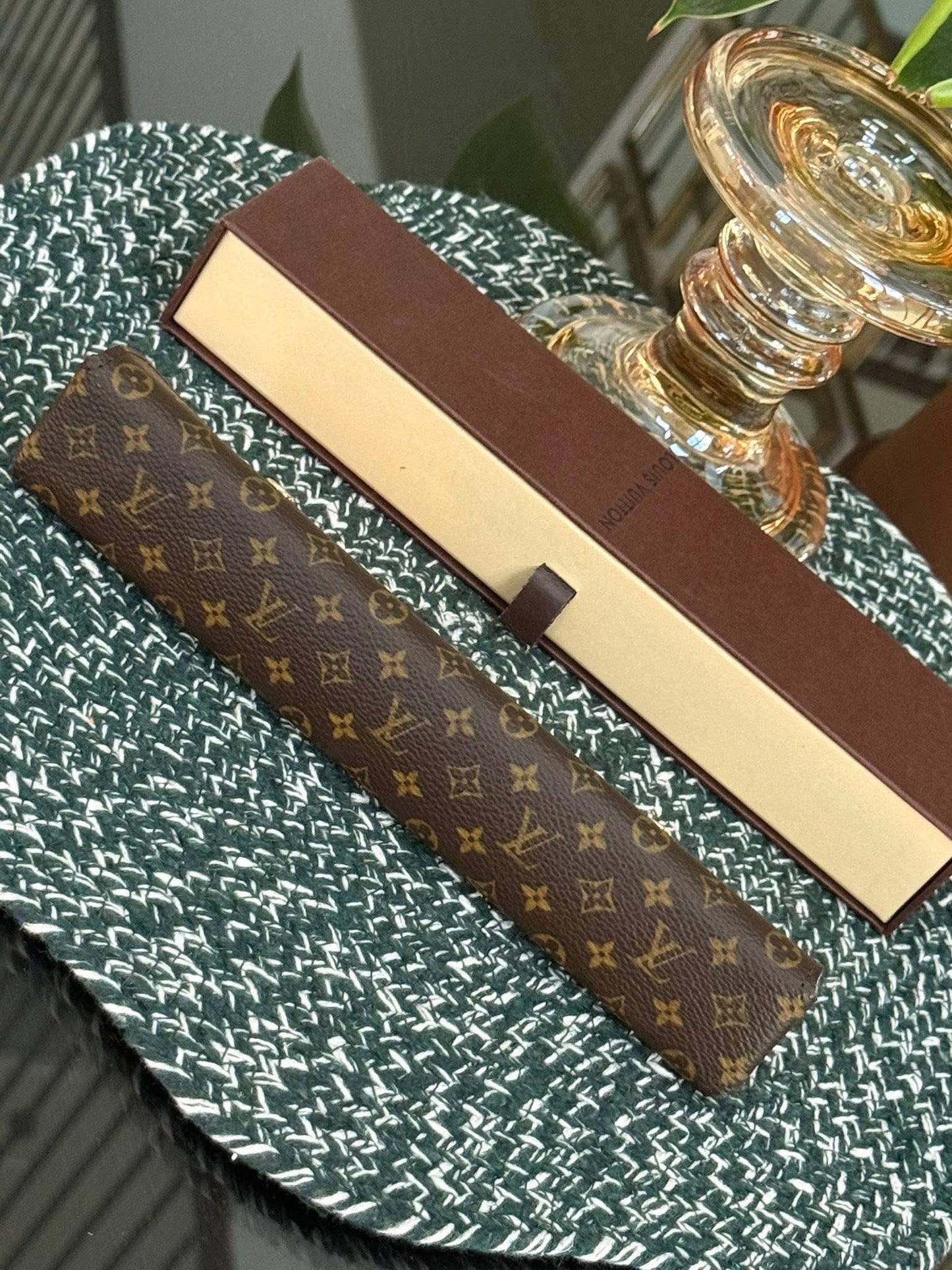 Monogram Necklace/ Bracelet Jewelry Case with Box 🗓️ Year: 2002