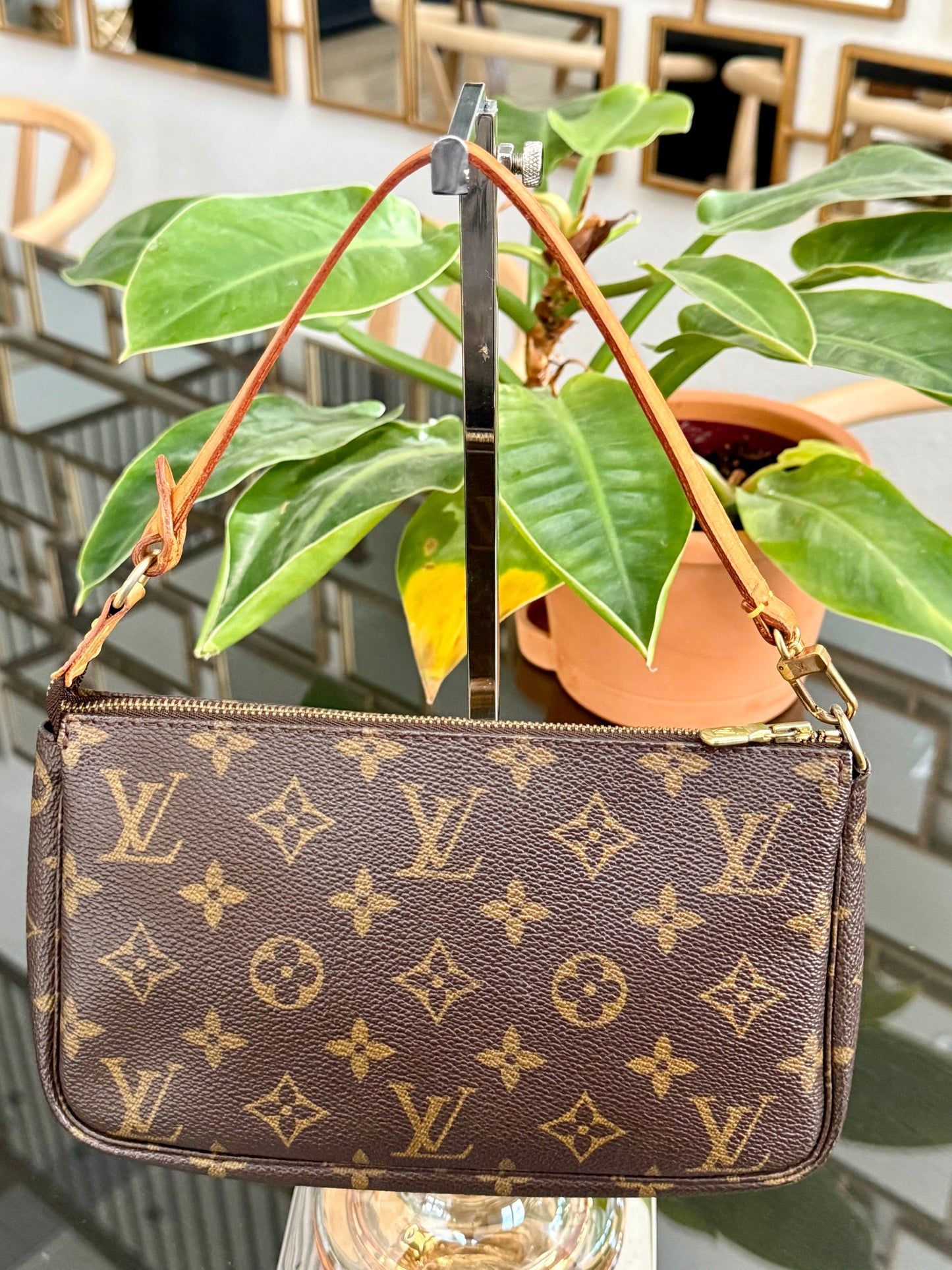 Monogram Pochette Accessories with Dustbag 📅 Year: 2000