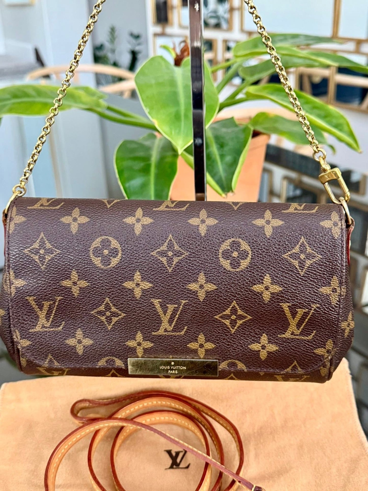 Favorite PM in Monogram with Original Strap, Dustbag, Box and Paper Bag 🗓️ Year: 2014