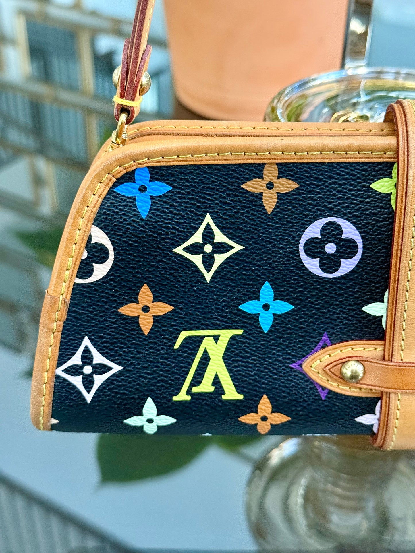 Multicolor Shirley Clutch/ Shoulder Bag with Dustbag, Box and Paper Bag 📅 Year: 2005