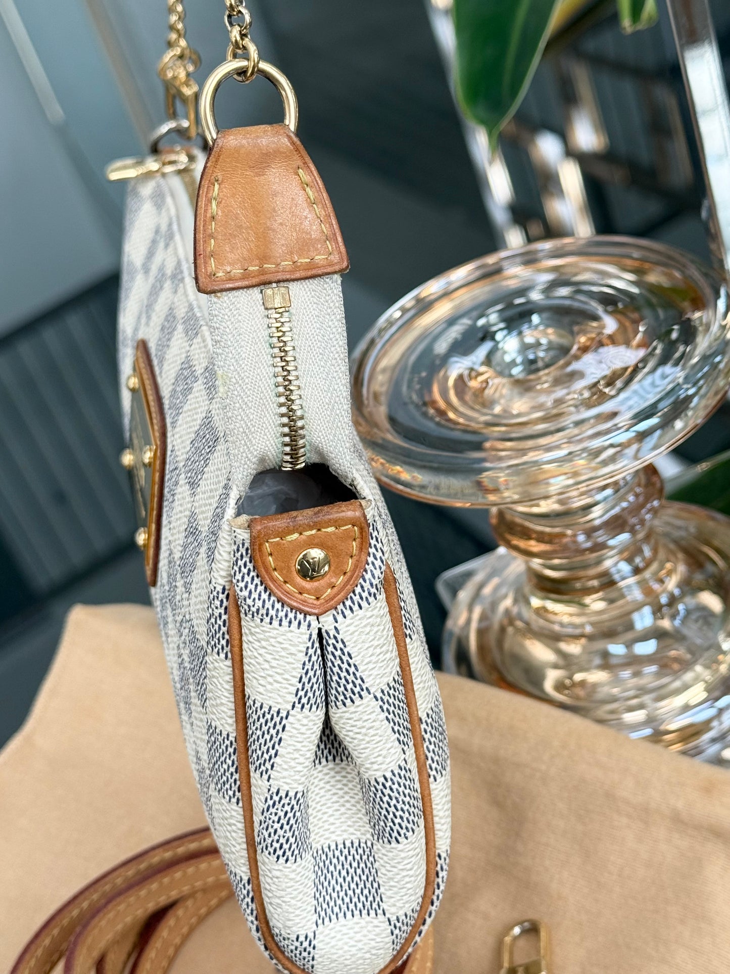 Eva Clutch in Azur with Original Strap,Box Dustbag and Insert Organizer 🗓️ Year: 2011