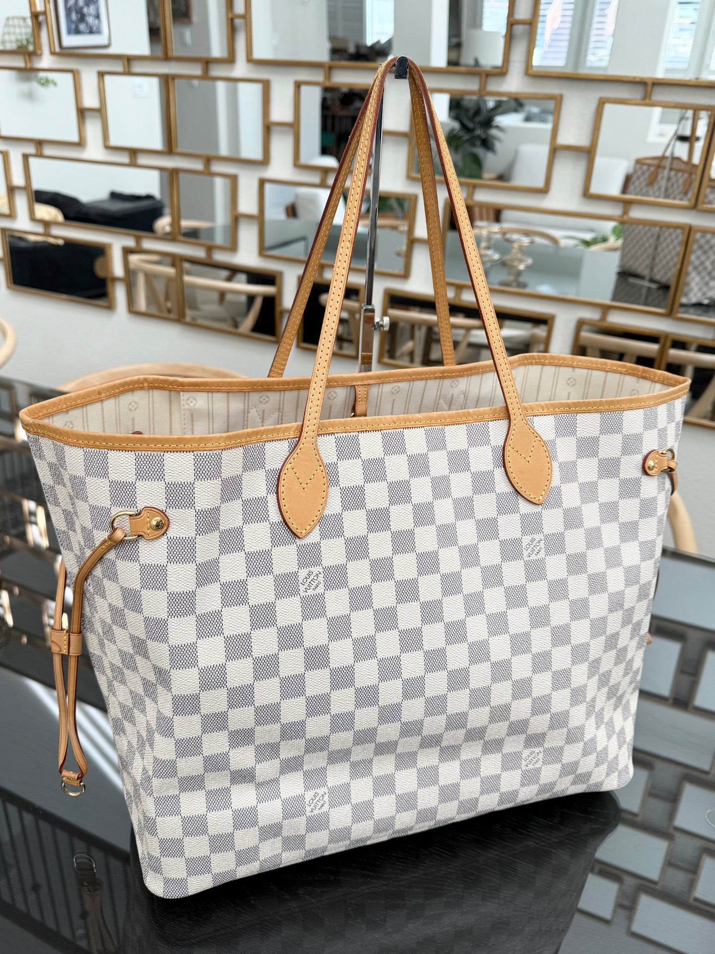 Neverfull GM Azur with Dustbag and Insert Organizer -🗓️ Year: 2012