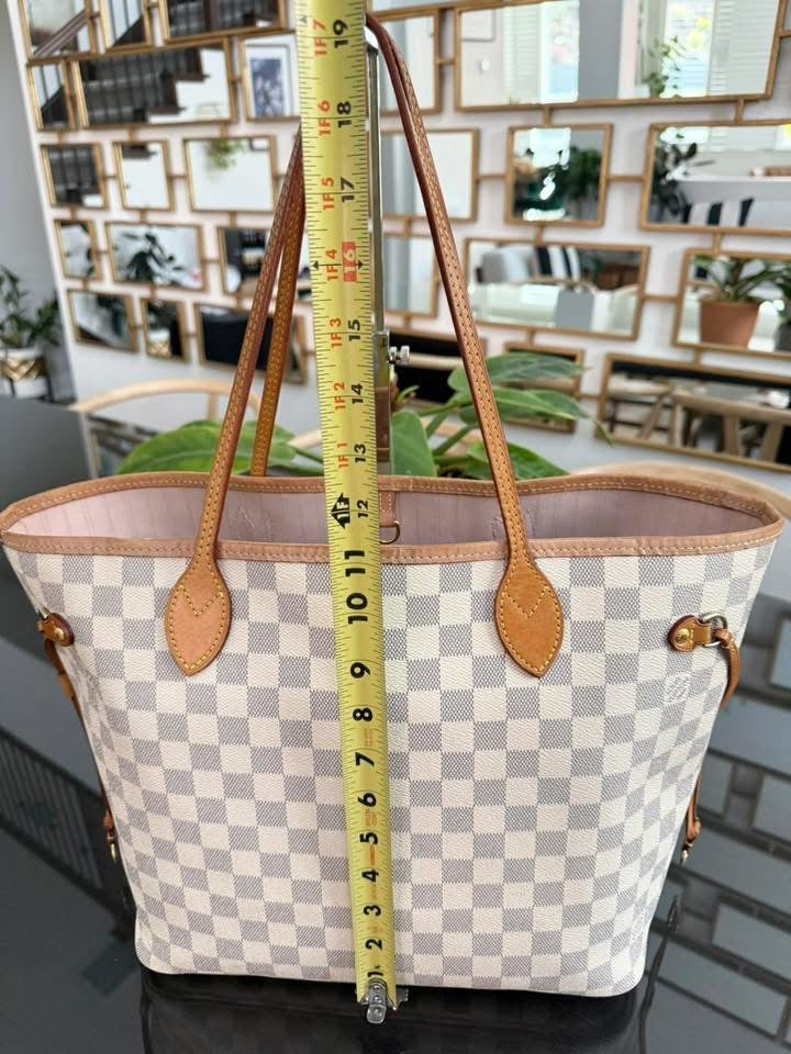 Neverfull MM Azur in Rose Ballerine with Dustbag and Insert Organizer 🌺 📅 Year: 2019