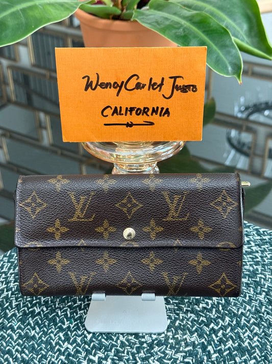Sarah Wallet in Monogram with 2 Cardholders 🗓️ Year: 2001
