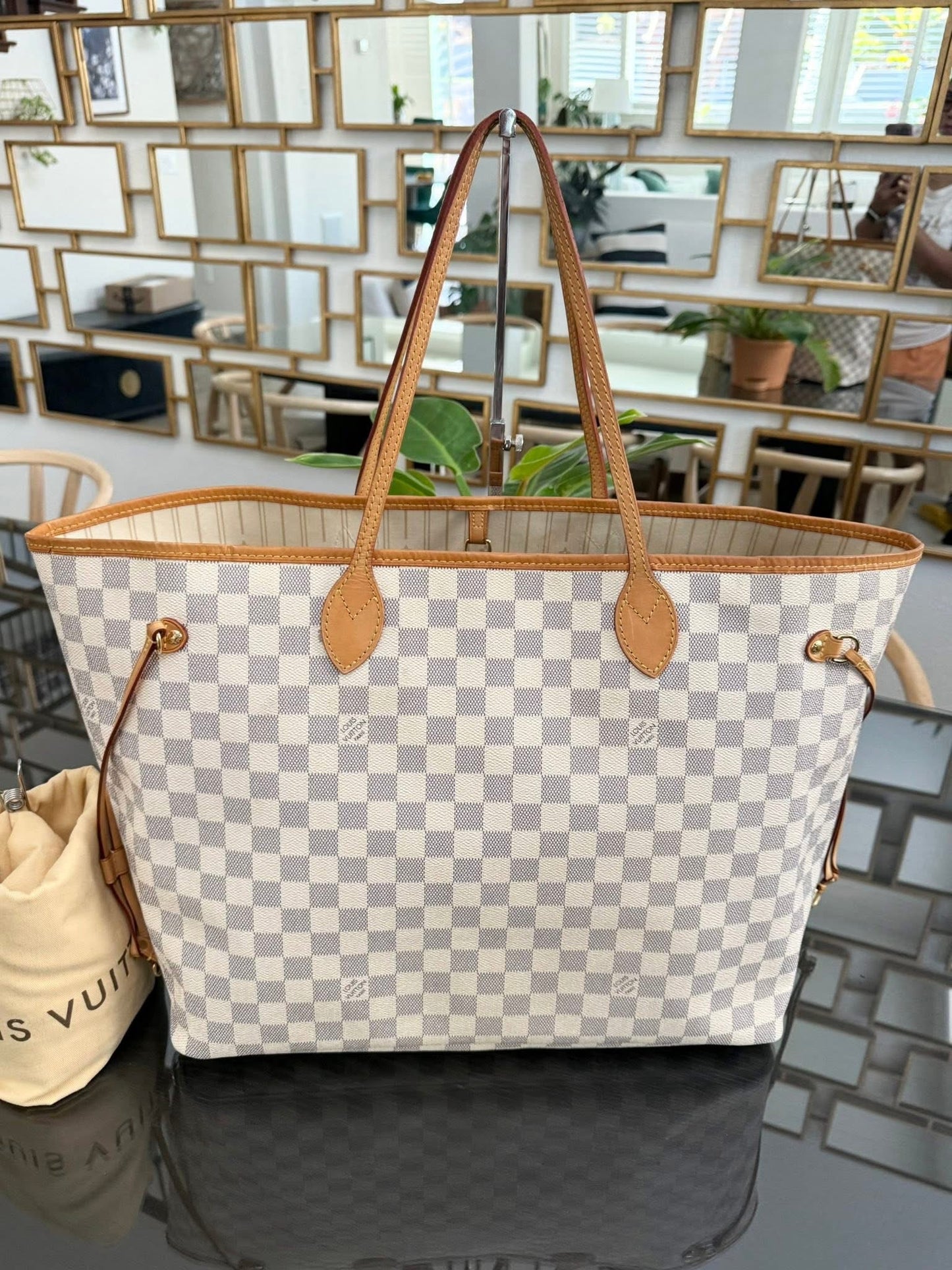 Neverfull GM in Azur with Dustbag Insert Organizer 🗓️ Year: 2012