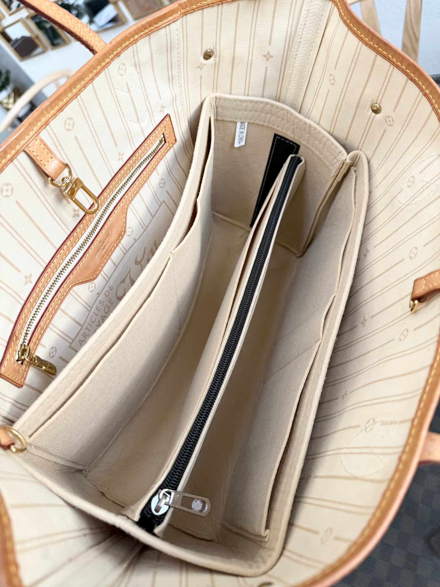 Neverfull MM Azur iwith Dustbag and Insert Organizer-🗓️ Year: 2011