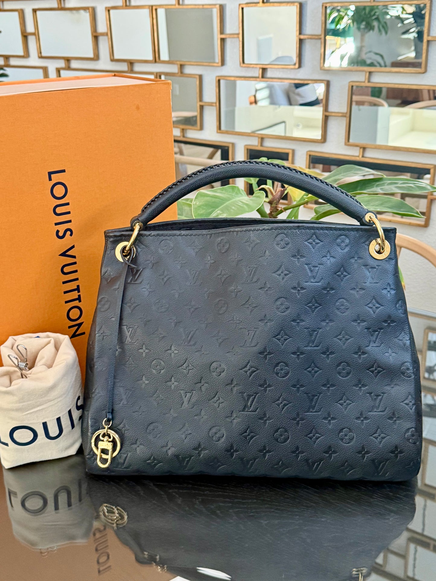 Artsy MM Empriente Black with Dustbag - 📅 Microchip and Authenticated