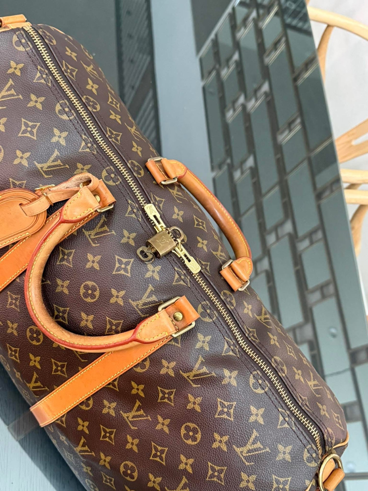 Keepall 50 Bandoulier with Original Strap, 🔐 Lock, Key , Poignet and Luggage Tag 📅 Year: 1993
