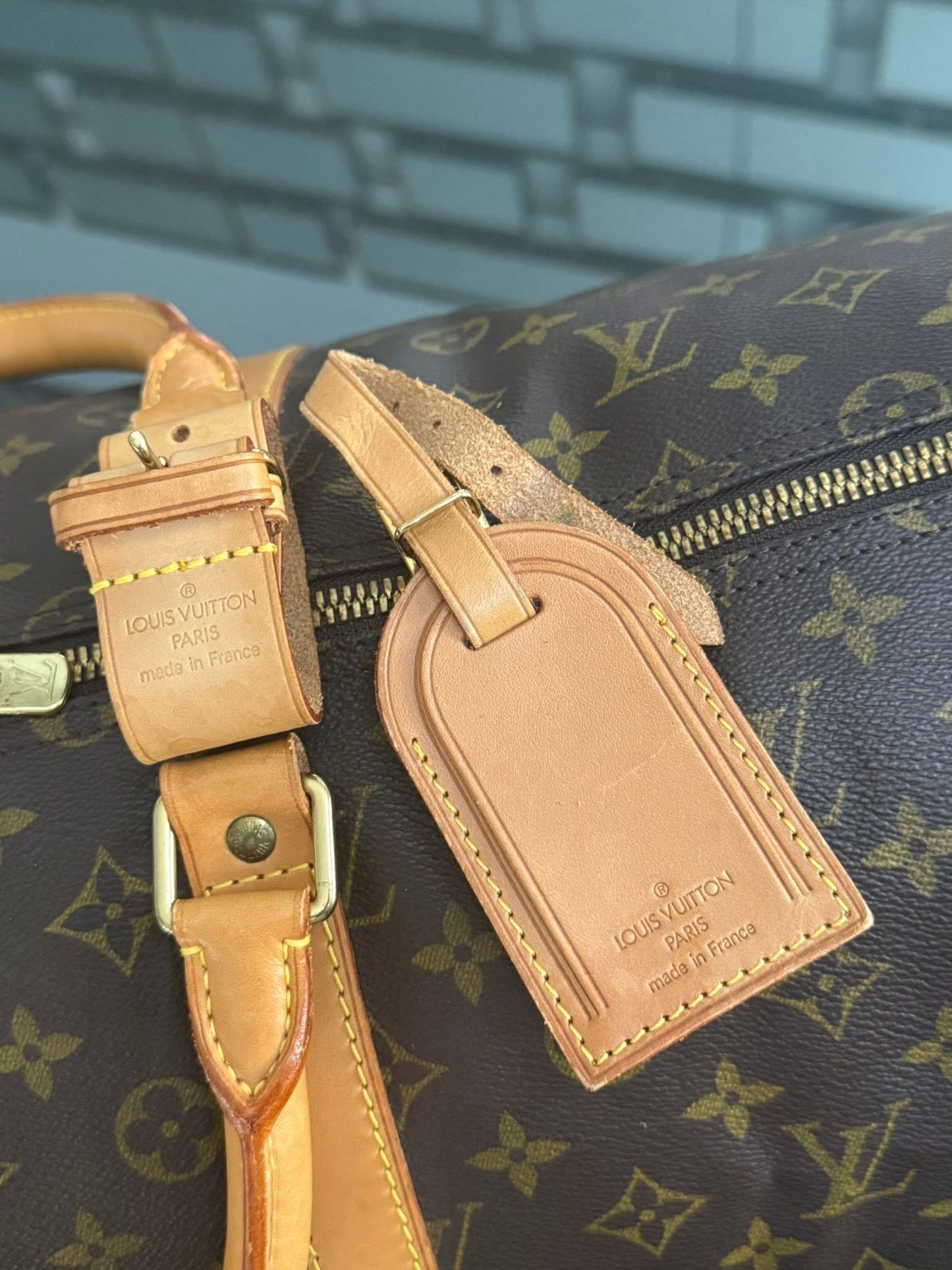 Keepall 55 Bandoulier with Original Strap, Luggage tag and Poignet 🗓️ Year: 1996