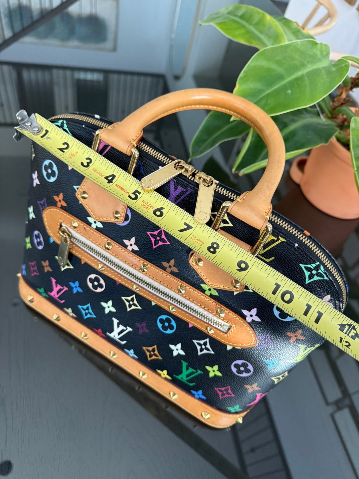 Murakami / Multicolor Noir Alma PM with Dustbag, Insert Organizer and Non- branded Twilly 📅 Year: 2006