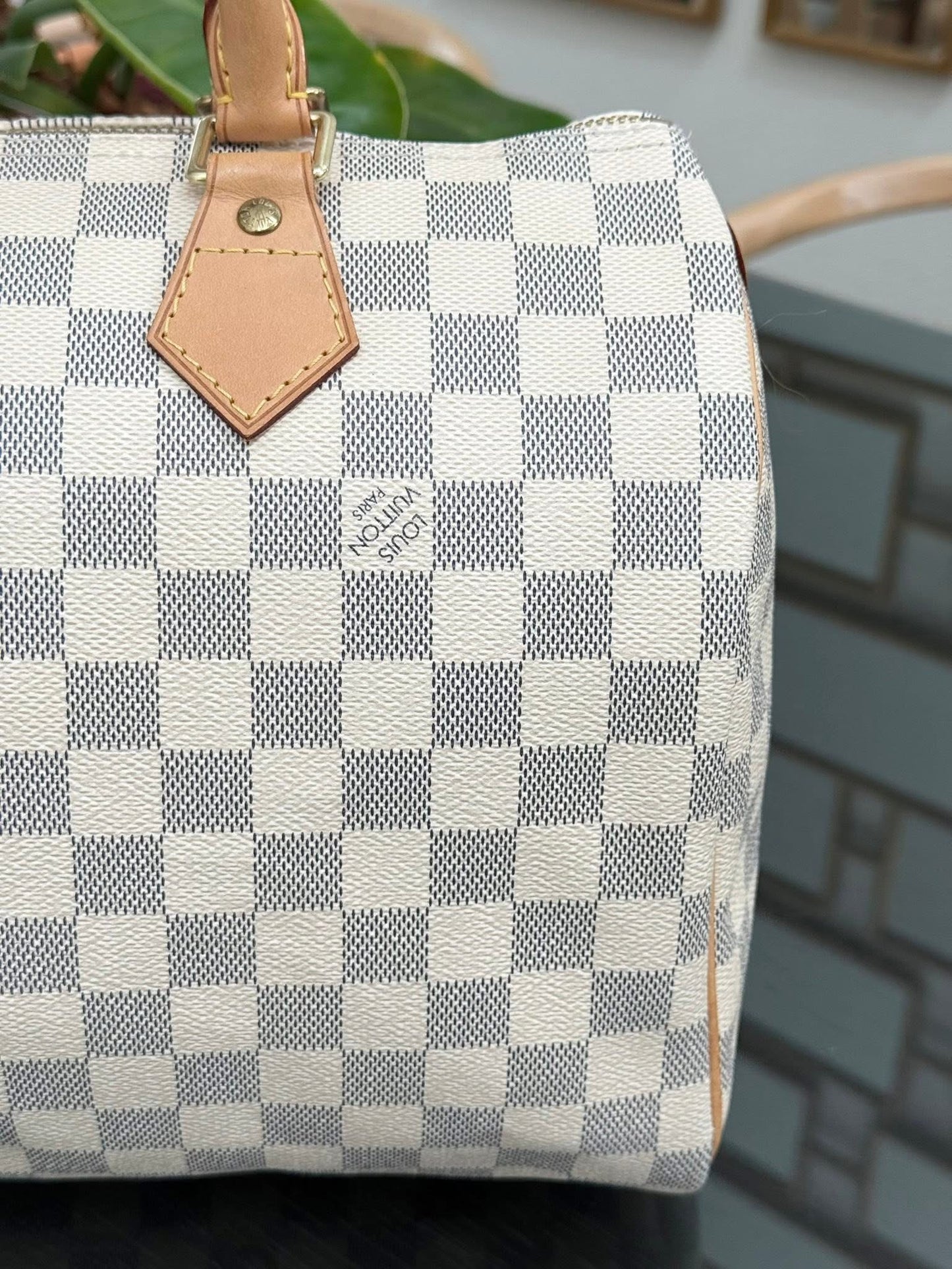 Speedy 30 in Damier Azur with lock 🔐 key, Dustbag and Insert Organizer -🗓️ Year 2012