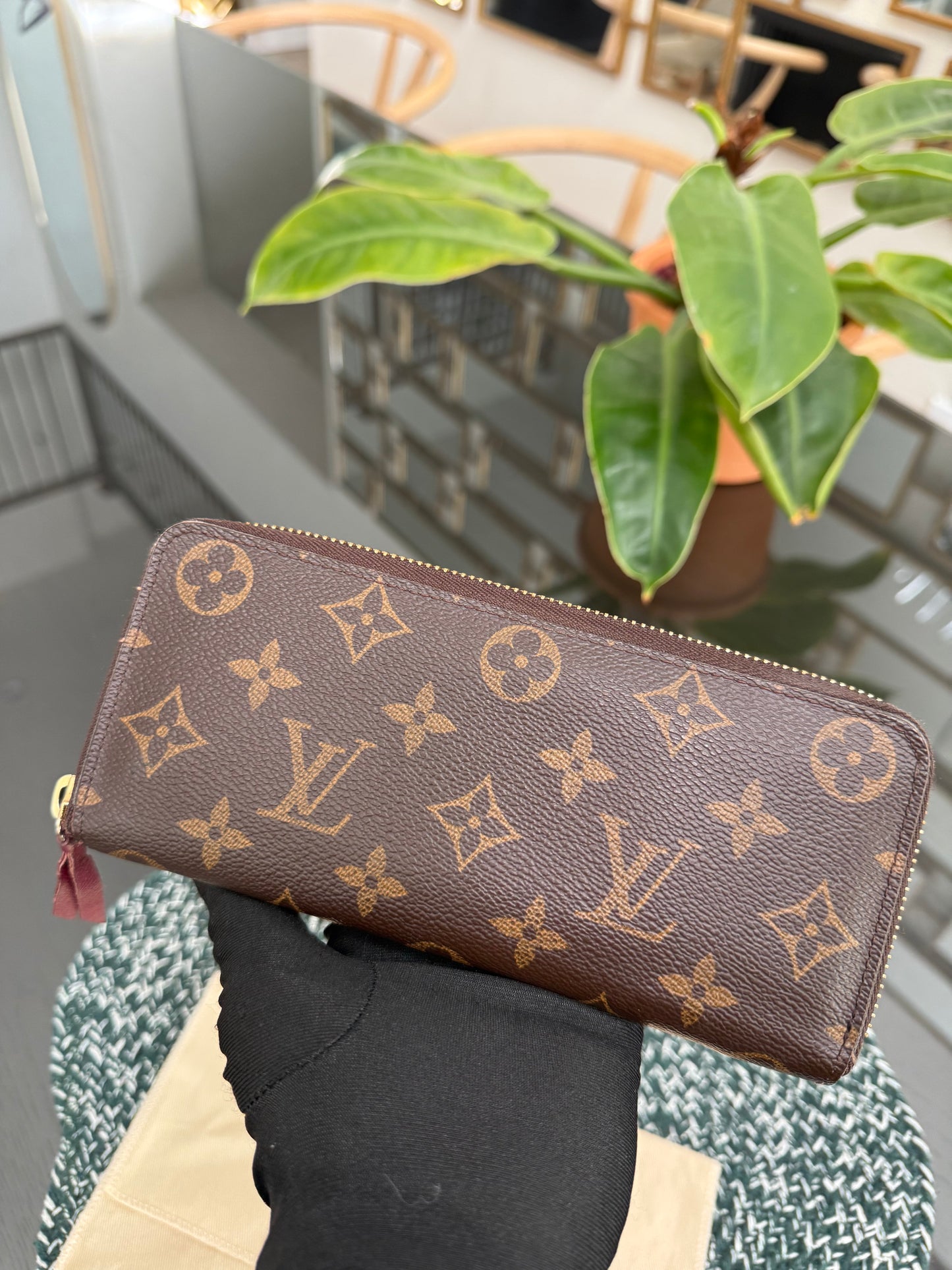 Monogram Clemence in Peony Wallet with Dustbag 🗓️ Year 2015