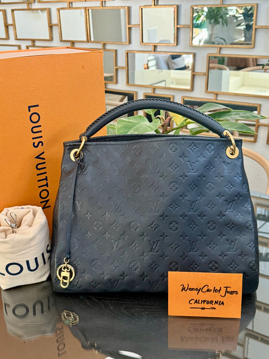 Artsy MM Empriente Black with Dustbag - 📅 Microchip and Authenticated