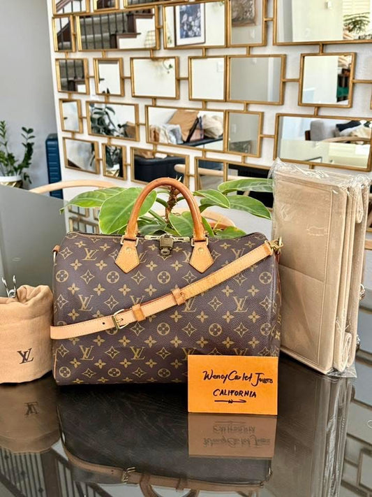 Speedy 35 Bandoulier with lock 🔐 key, Dustbag and Insert Organizer -🗓️ Year: 2011