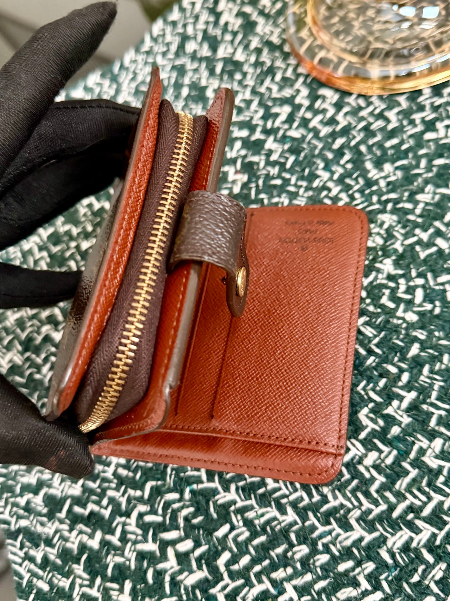 Monogram Zip Around Compact Wallet 🗓️ Year: 2000