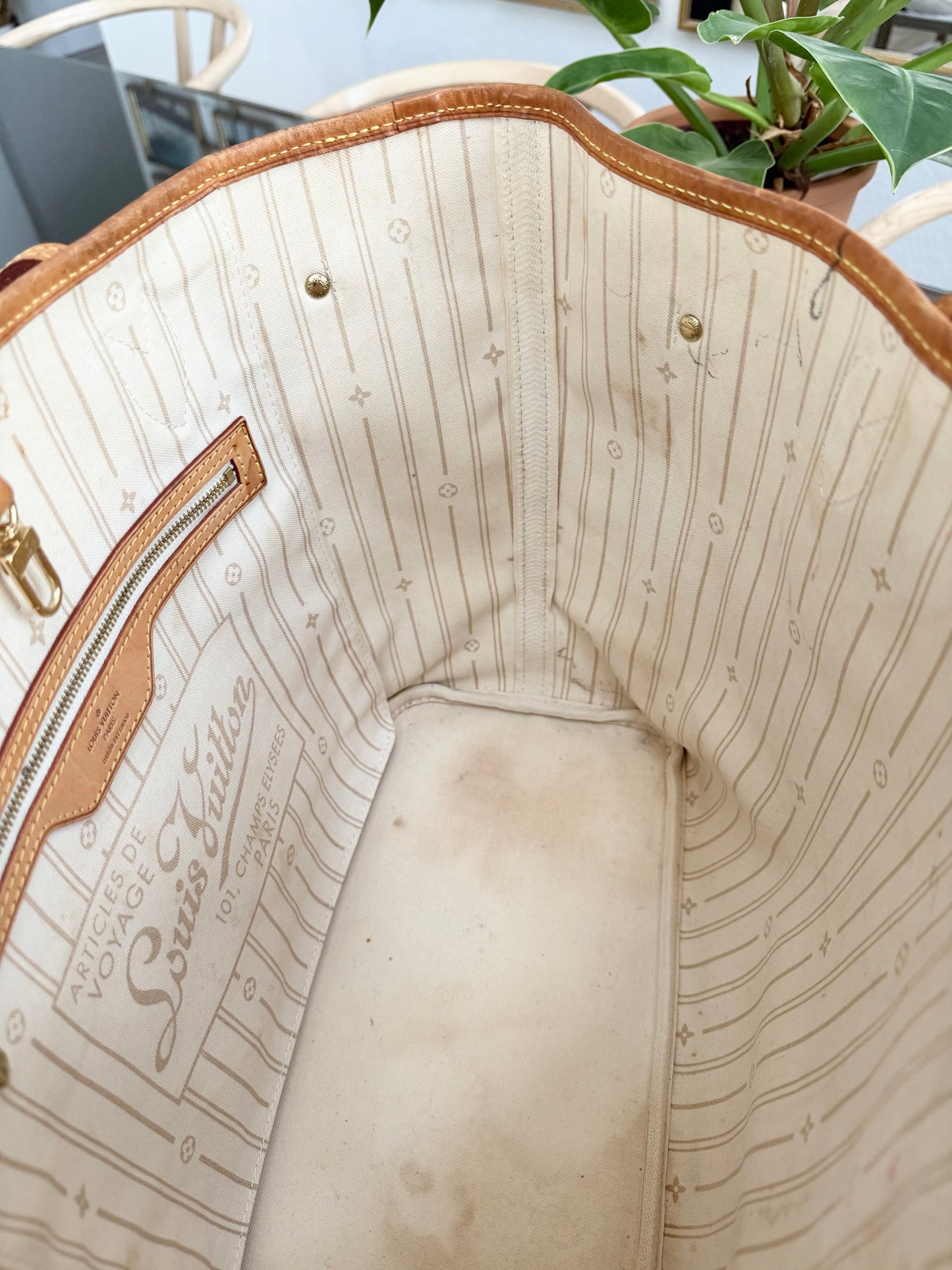 Neverfull MM in Azur with Insert Organizer 🗓️ Year: 2011