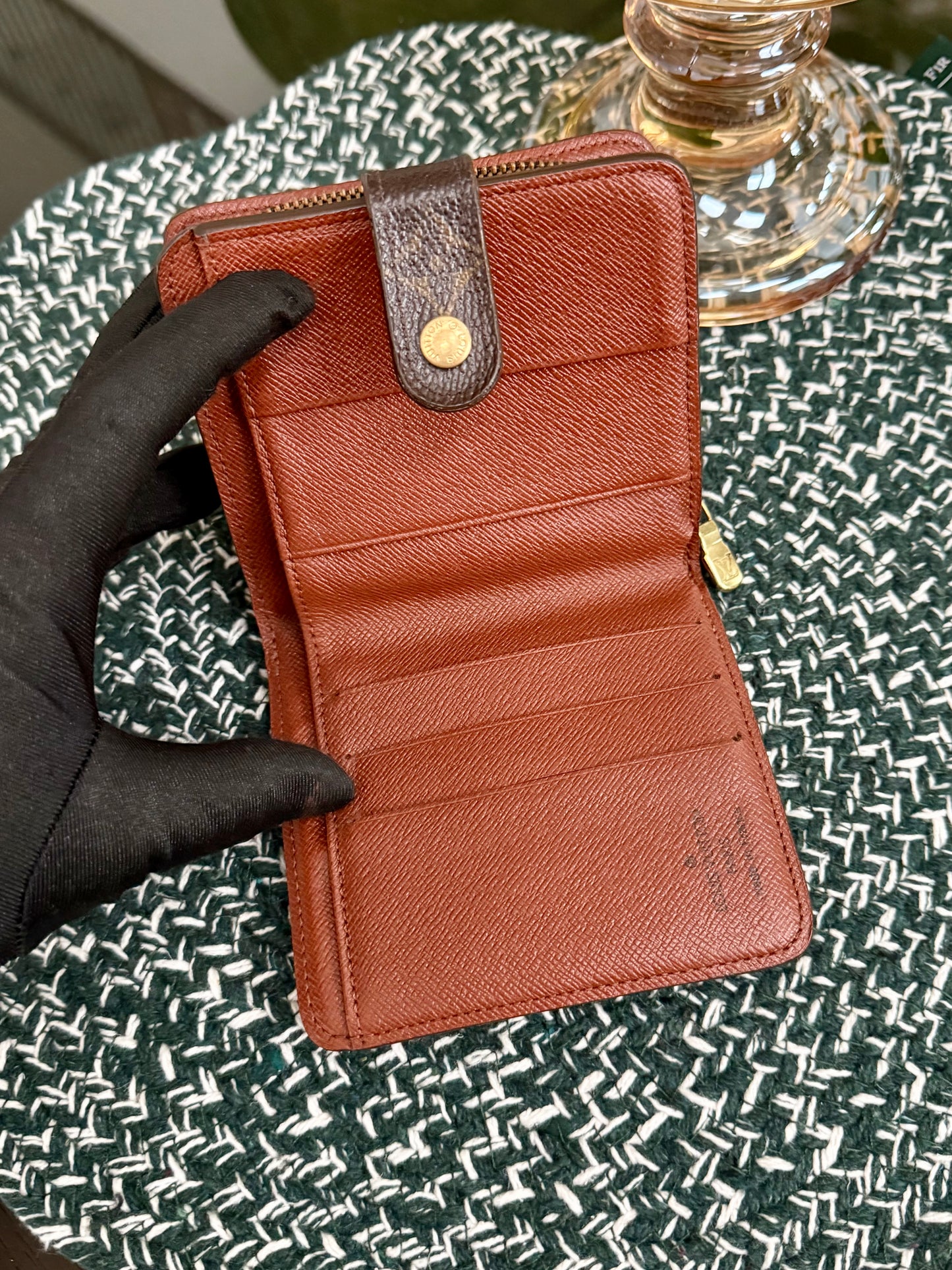 Monogram Zip Around Compact Wallet 🗓️ Year: 2000