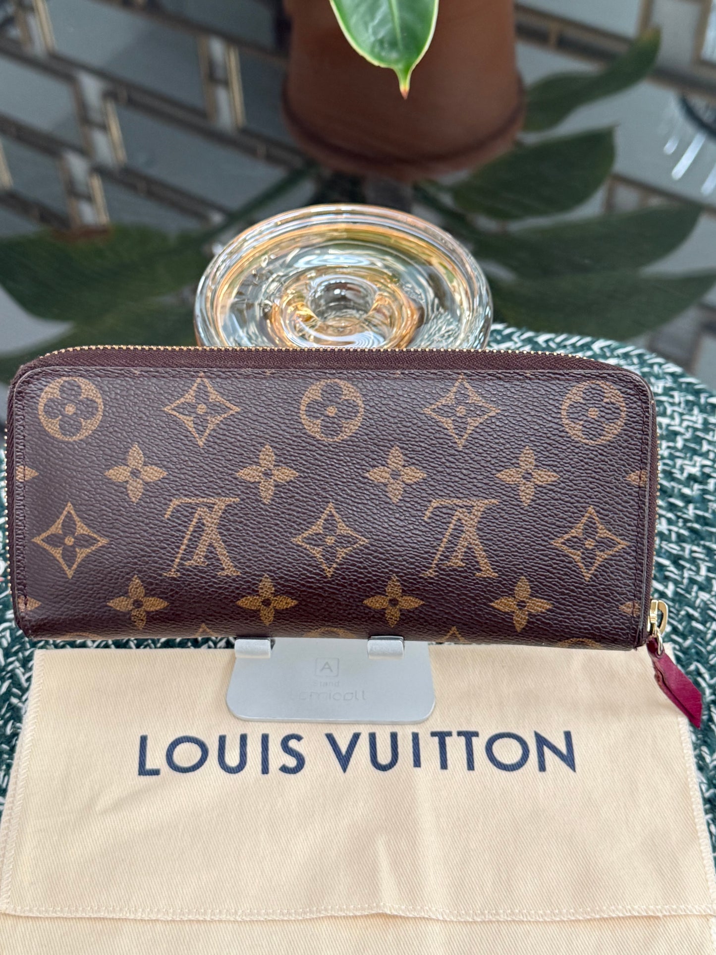 Monogram Clemence in Peony Wallet with Dustbag 🗓️ Year 2015