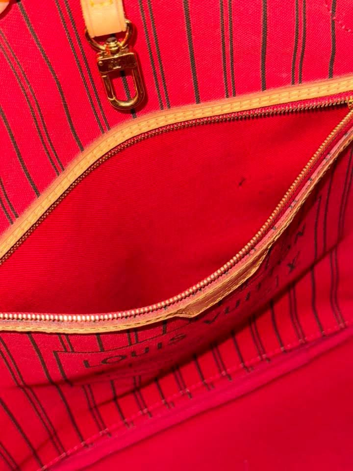 Neverfull MM Monogram in Cerise interior with Dustbag and Insert Organizer 🌺 📅 Year: 2018