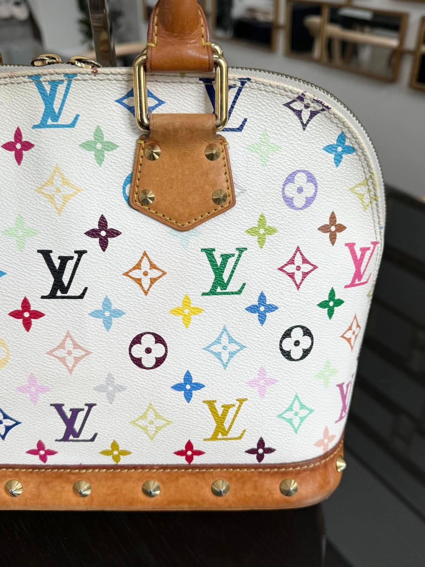Murakami / Multicolor Alma PM with Dustbag , Insert organizer and Twilly 📅 Year: 2004
