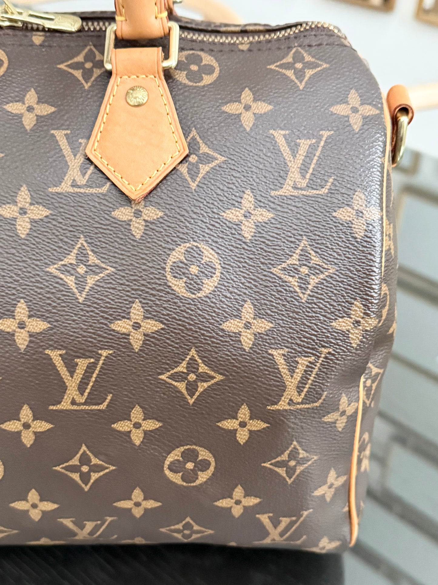 Speedy 30 Bandoulier in Monogram with 🔐 lock, Key and Dustbag -🗓️ Year: 2017