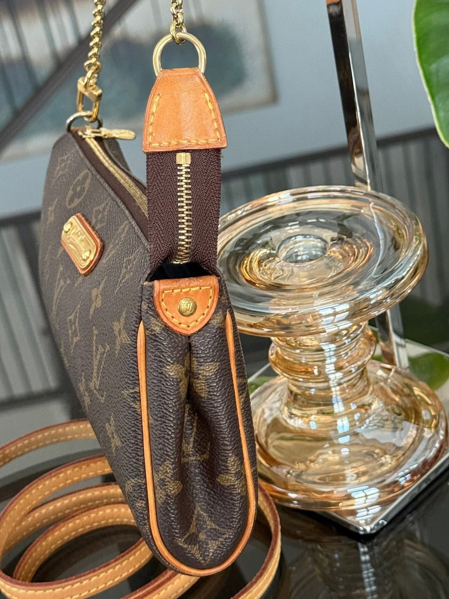 Eva Clutch in Monogram with Original Strap, Insert Organizer, Box and Paper bag 🗓️ Year: 2010