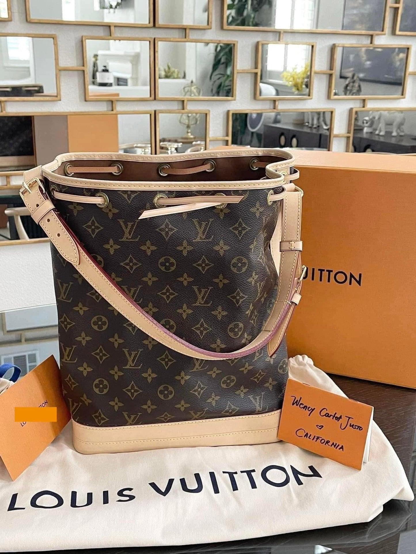 Noe GM Monogram -Brand-new replaced vachetta 💥 with Dustbag and official repair receipt from LV