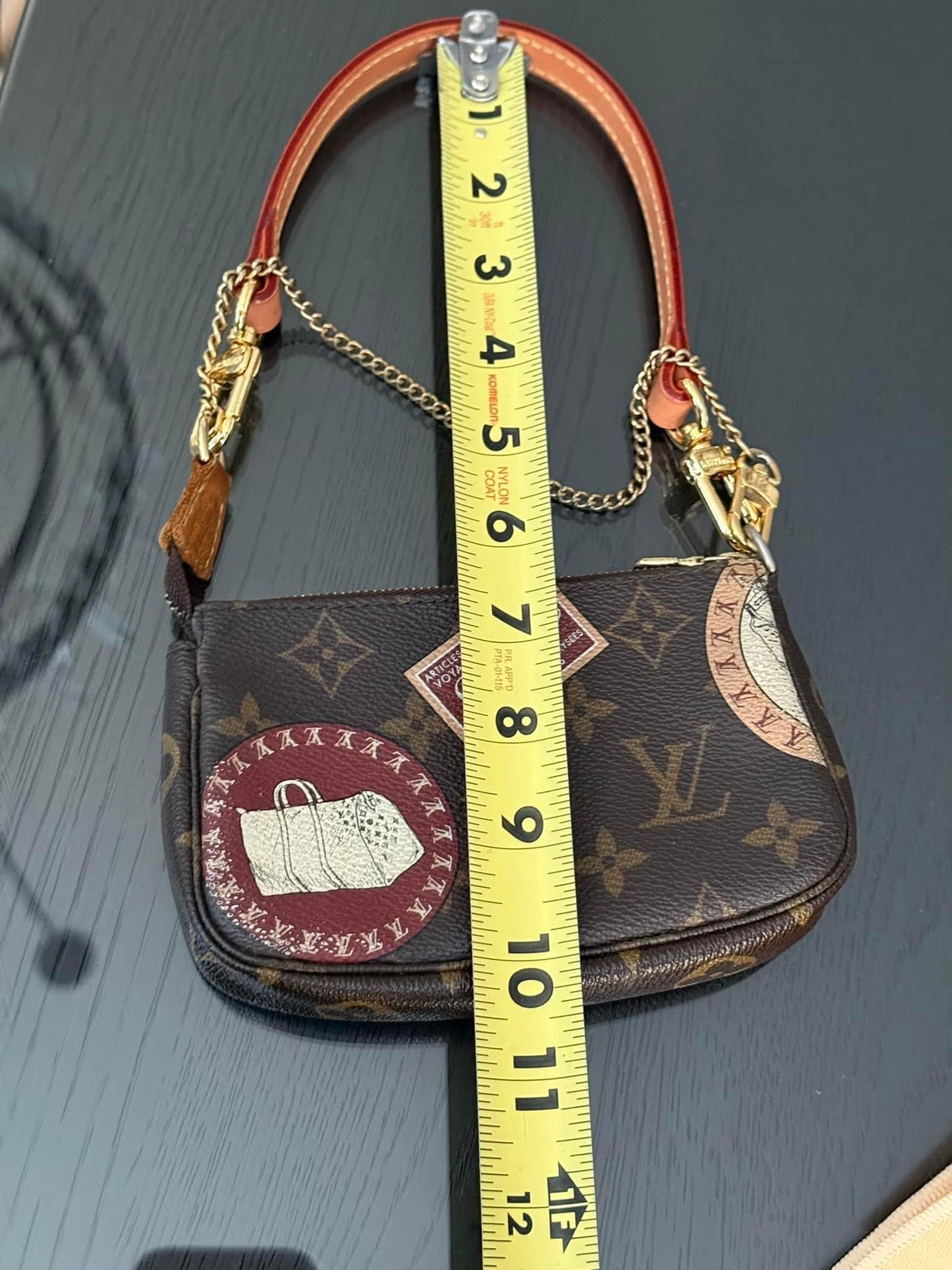 Monogram Patch Mini Pochette Accessories with Vanchetta Handle, Dustbag & Box - 📅 Year: 2009