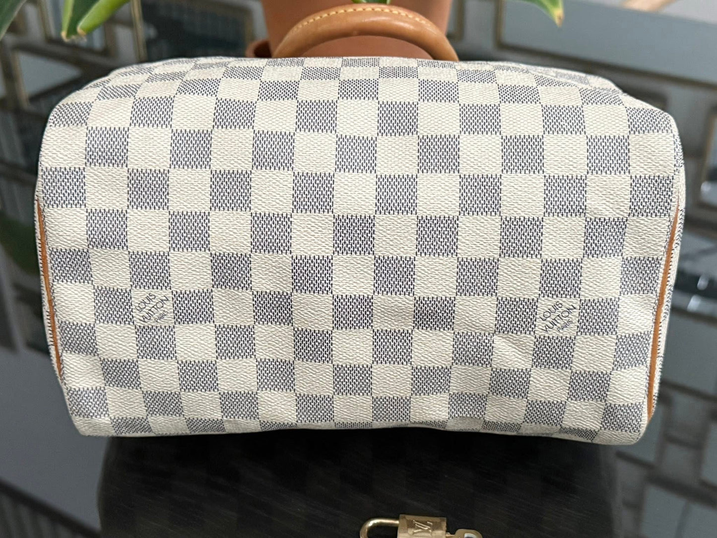 Speedy 25 in Damier Azur with lock 🔐 key and Dustbag -🗓️ Year 2007