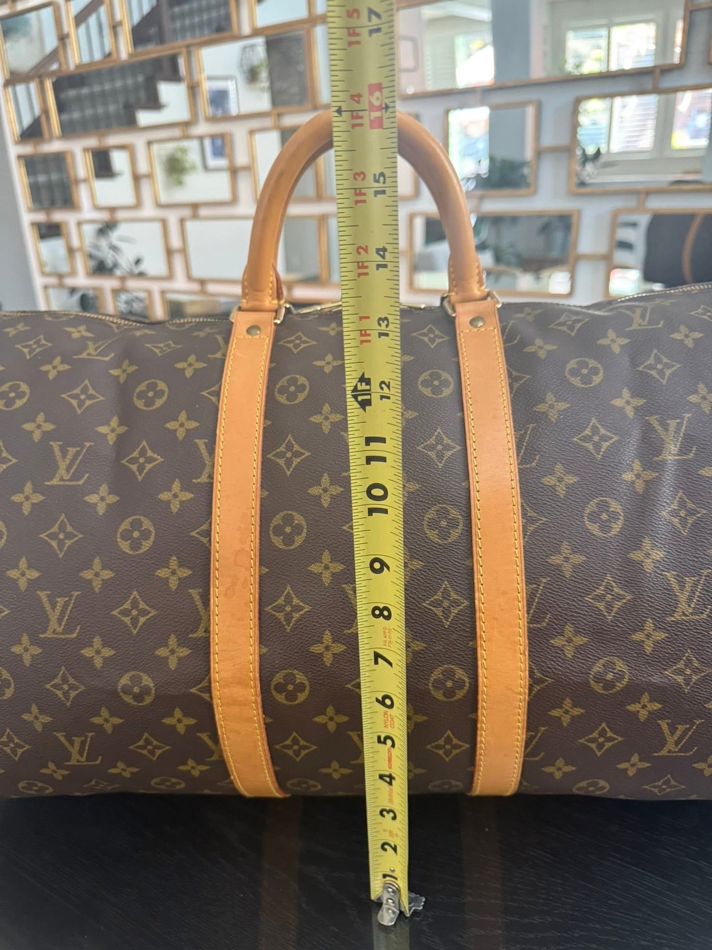 Keepall 55 Bandoulier with Original Strap, Luggage tag and Poignet 🗓️ Year: 1996