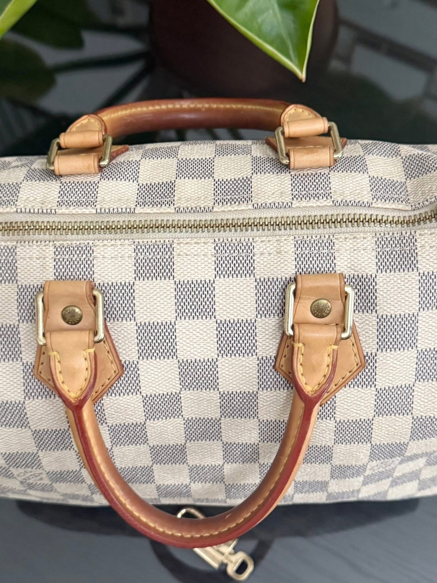 Speedy 25 in Damier Azur with lock 🔐 key and Dustbag -🗓️ Year 2007
