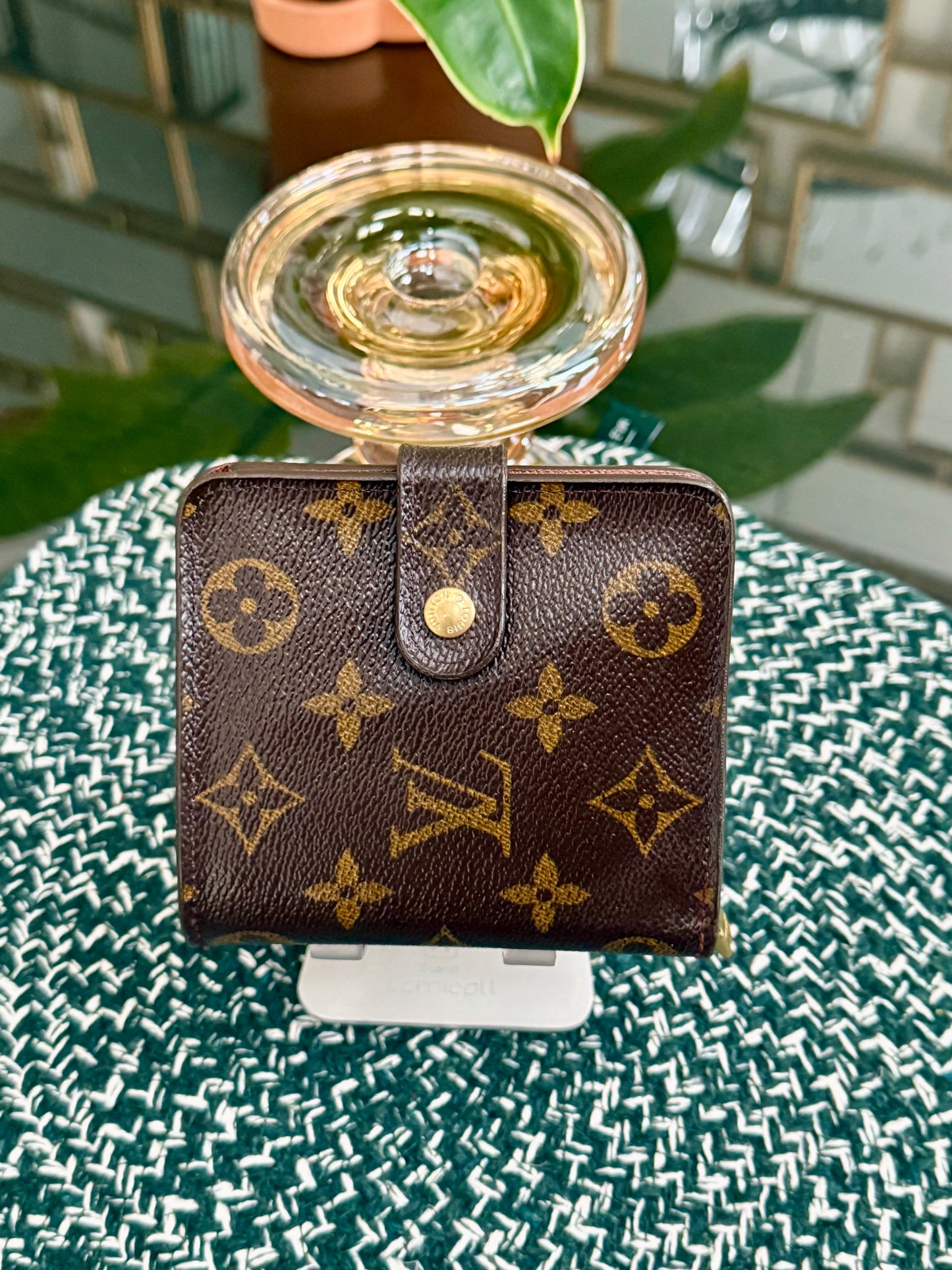 Monogram Zip Around Compact Wallet 🗓️ Year: 2000