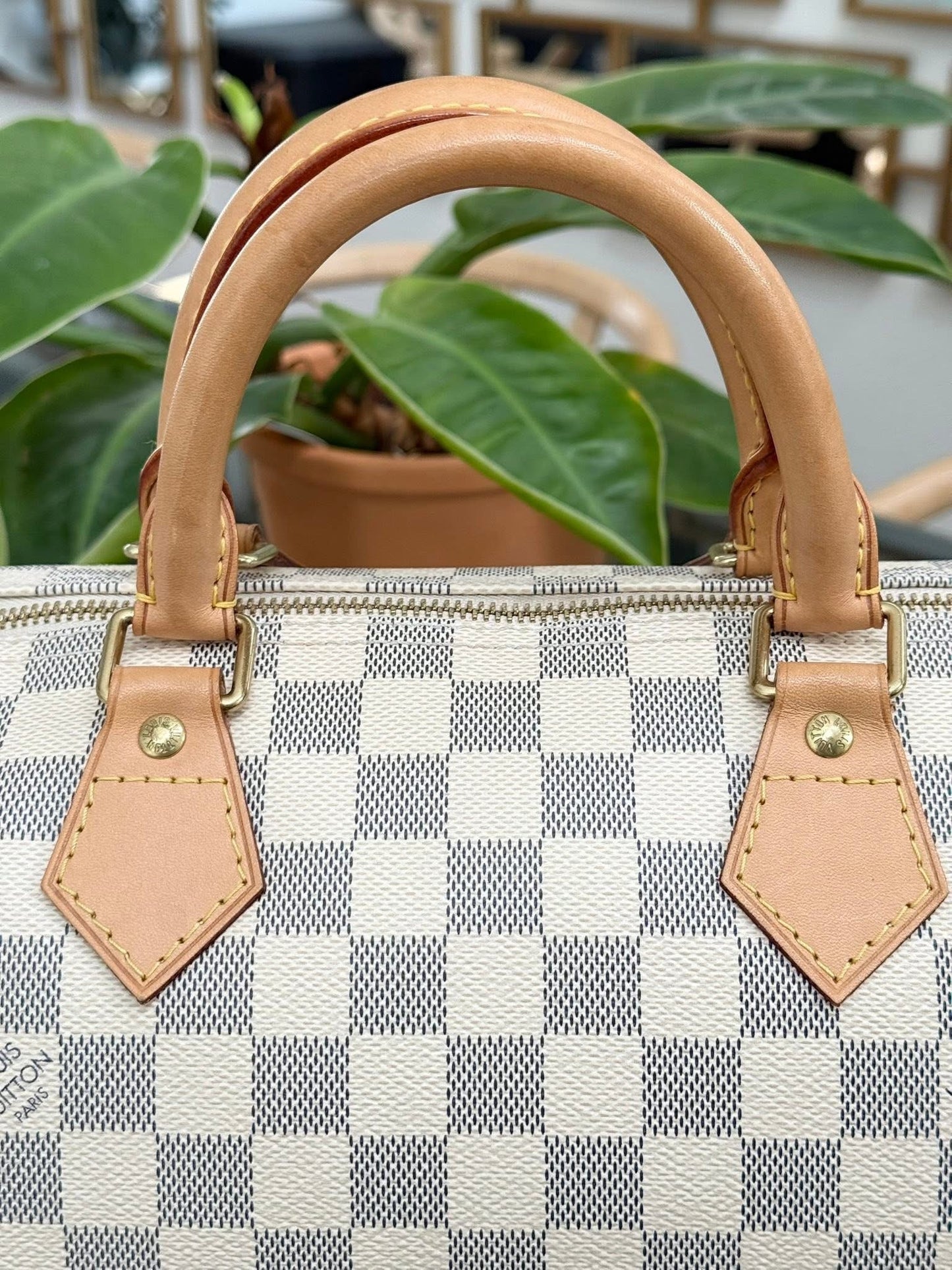 Speedy 30 in Damier Azur with lock 🔐 key, Dustbag and Insert Organizer -🗓️ Year 2012