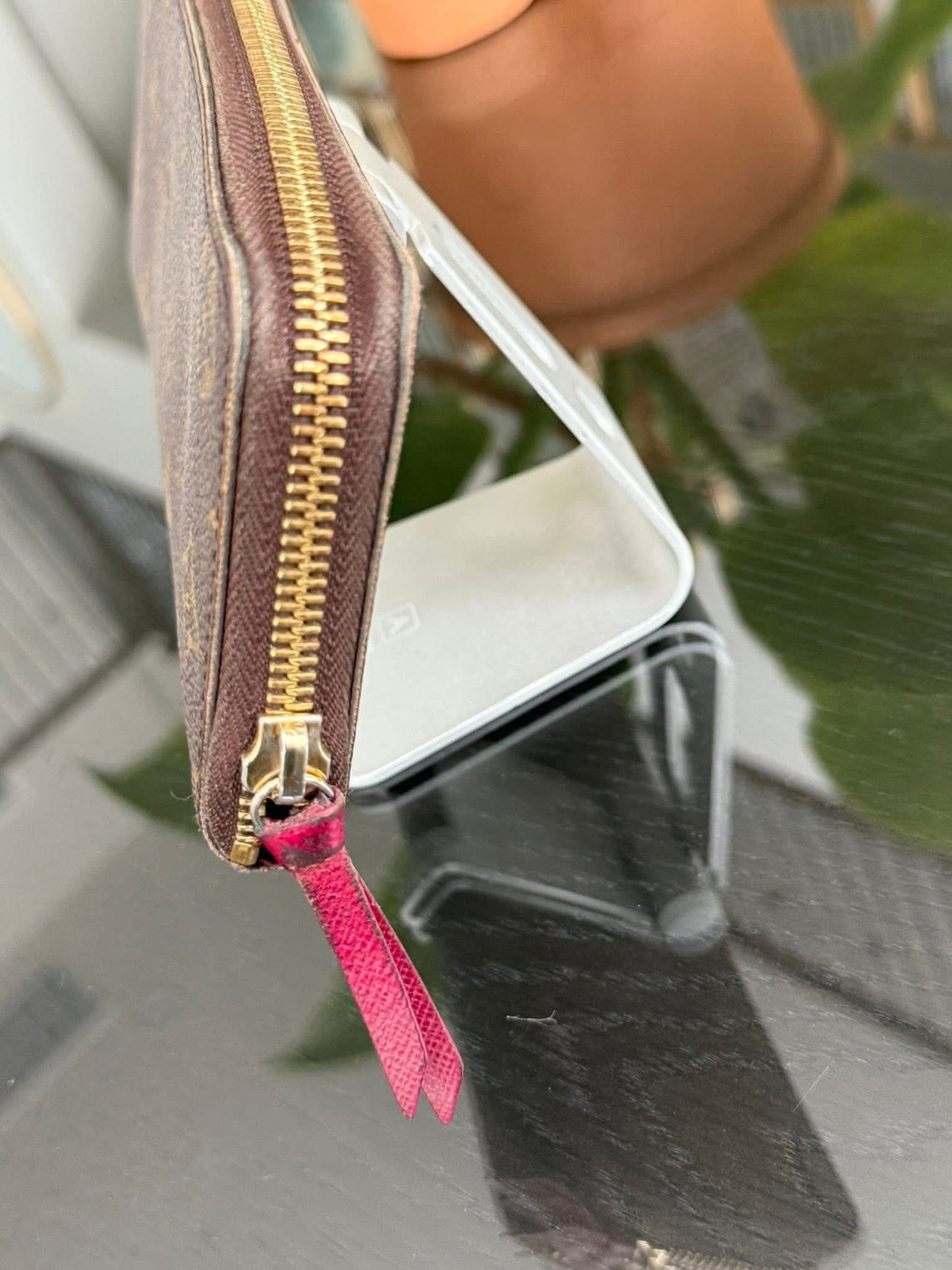 Monogram Clemence Wallet in Peony with box 🗓️ Year 2016