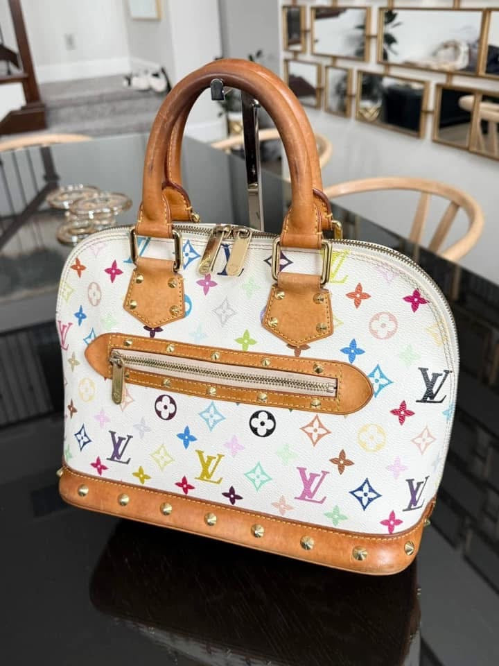 Murakami / Multicolor Alma PM with Dustbag , Insert organizer and Twilly 📅 Year: 2004